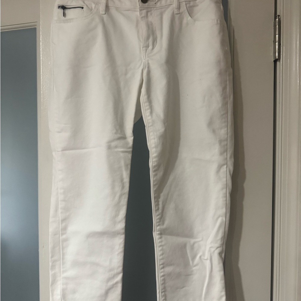 Women's White Jeans apt. 9 cropped size 10